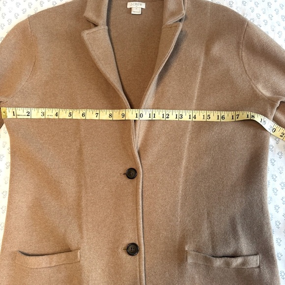 J. Crew Women's Tan Sweater Blazer Size Small - Picture 5 of 8